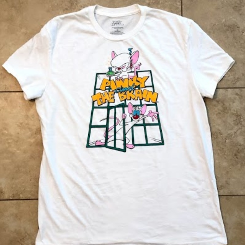 90's Nostalgia Pinky and the Brain T-shirt